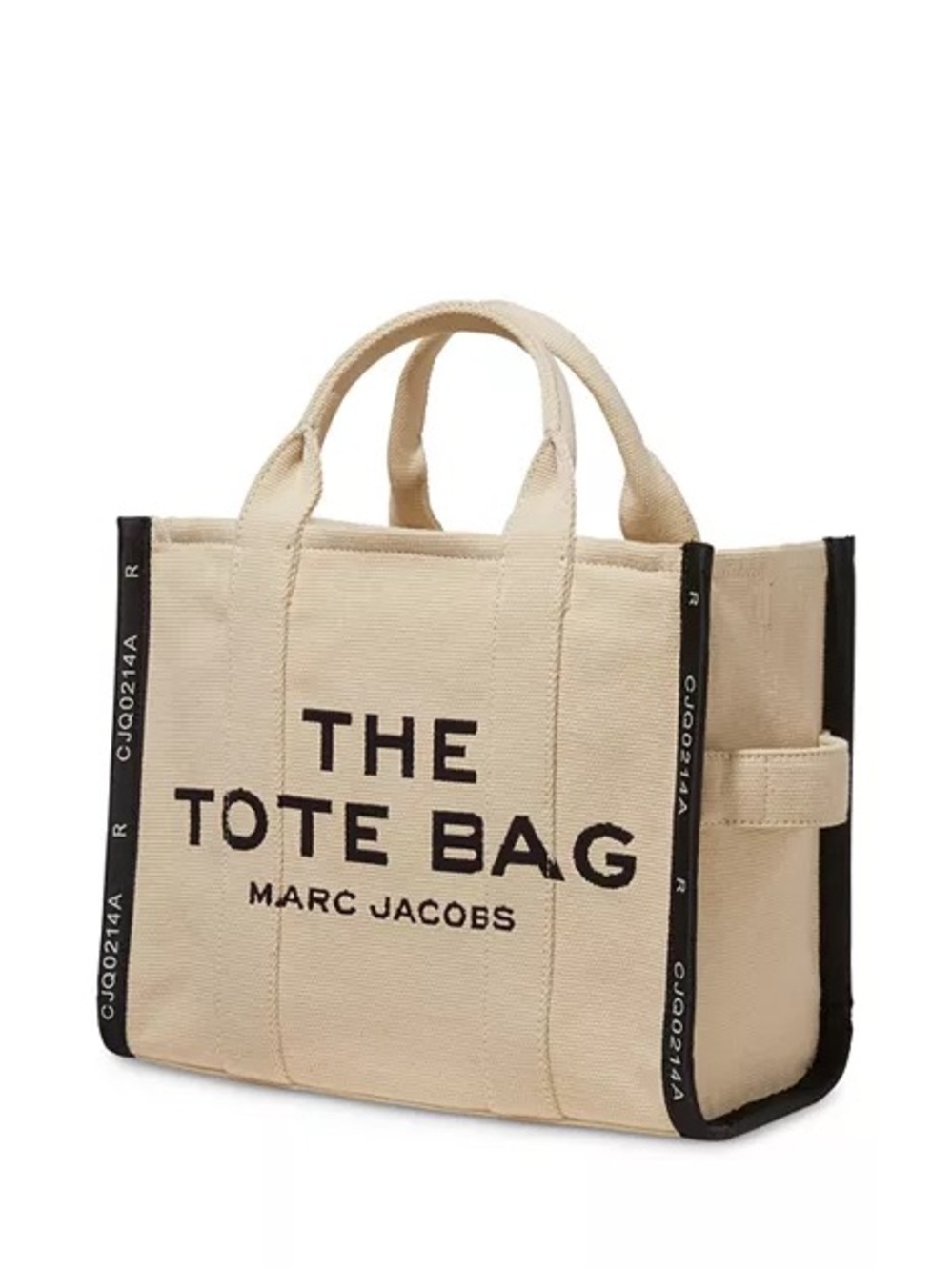 Marc Jacobs Canvas Tote in Cream with Black Trim